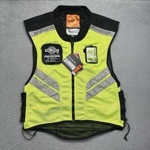 ICON‎ Motorsports 2830-0094 Motorcycle Mil Spec Mesh Vest Super Size Neon Yellow